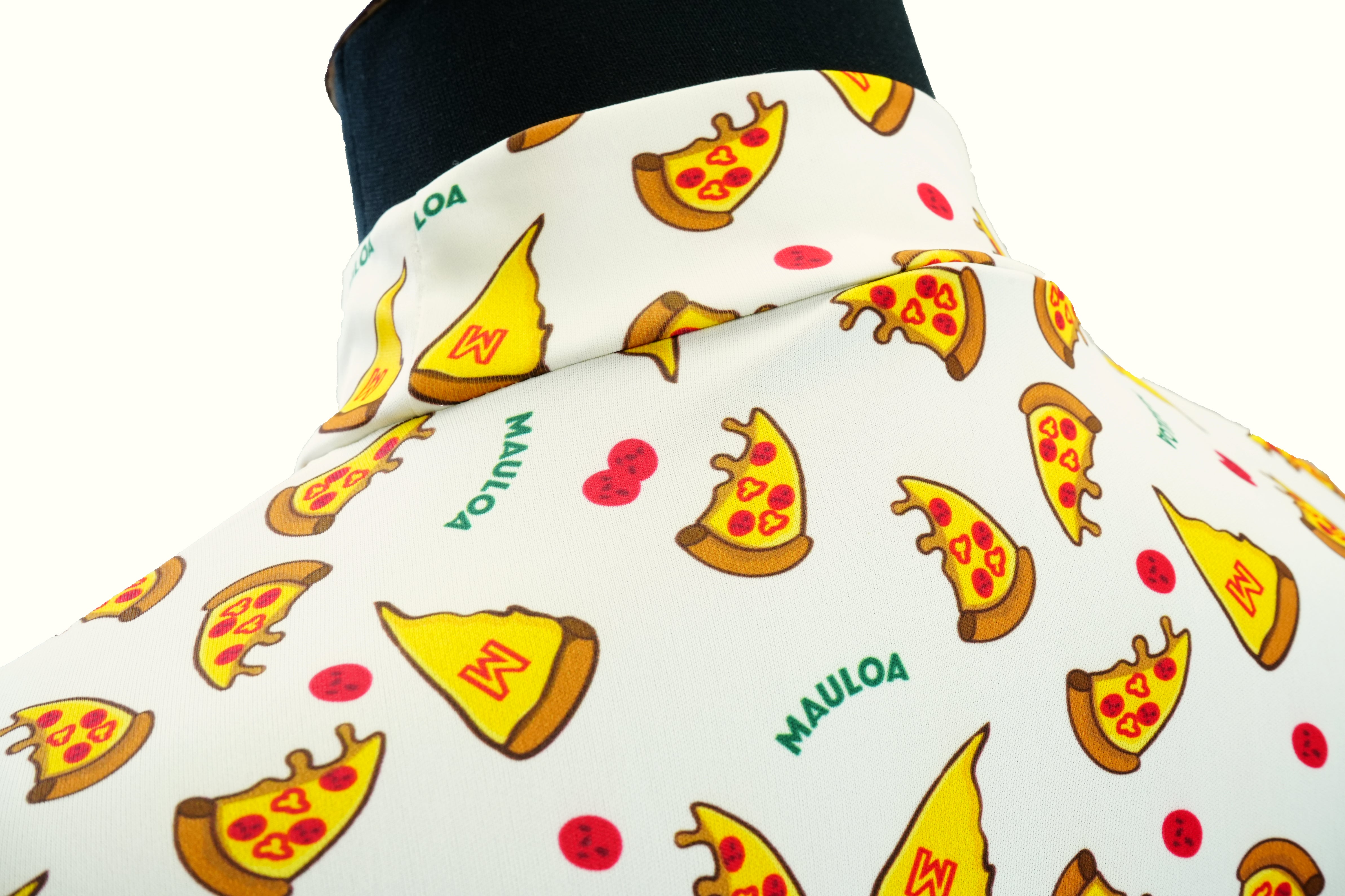 レディース MAULOA 半袖モックシャツ Pizza Pizza